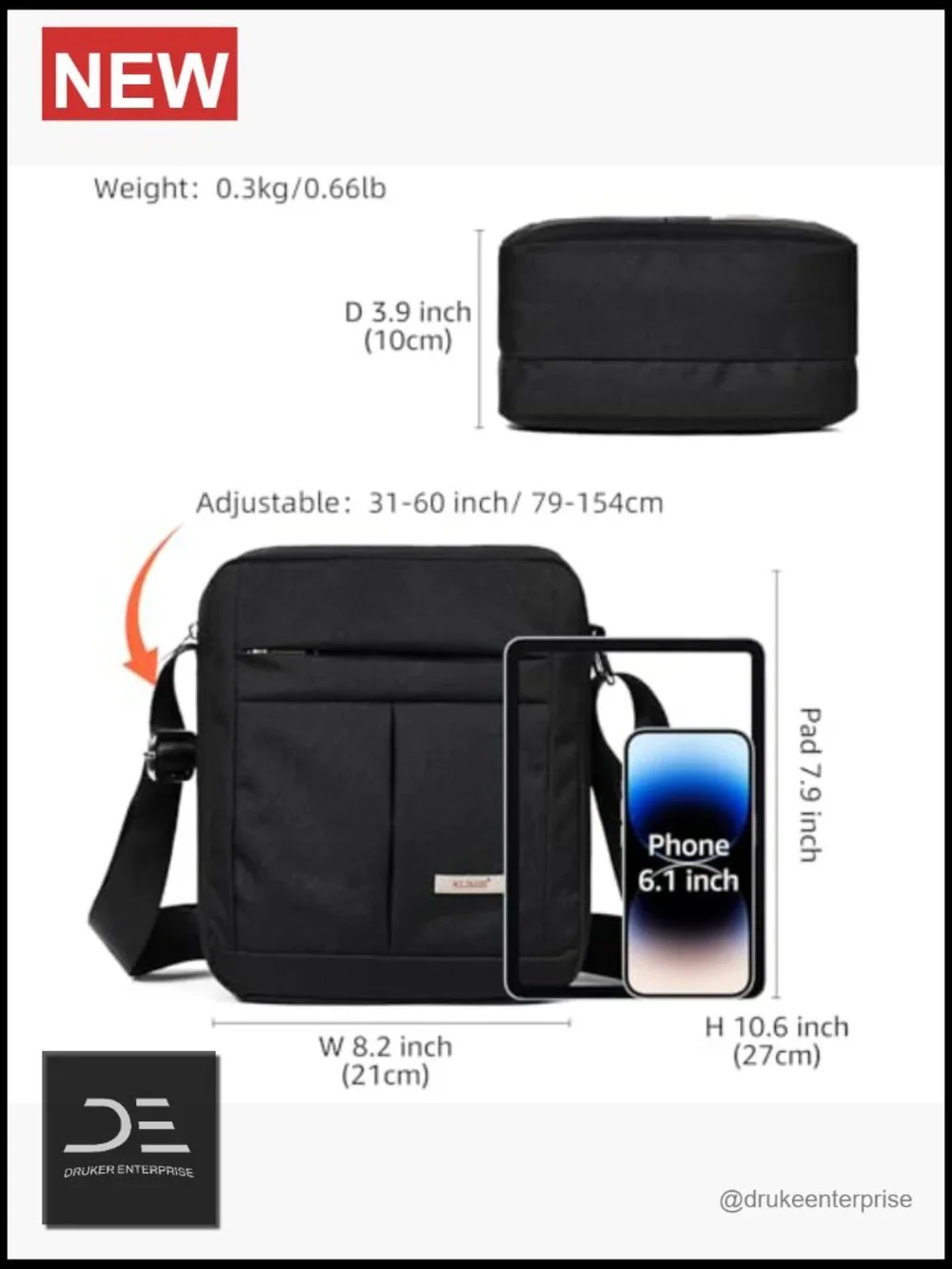 N/A men’s messenger